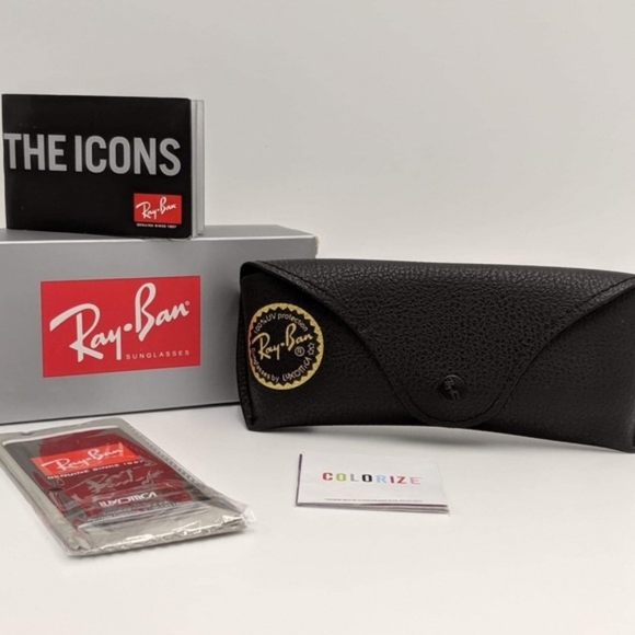 LIKE NEW RayBan Clubmaster RB3016 Tortoise Ray ban Sunglasses - Picture 9 of 13